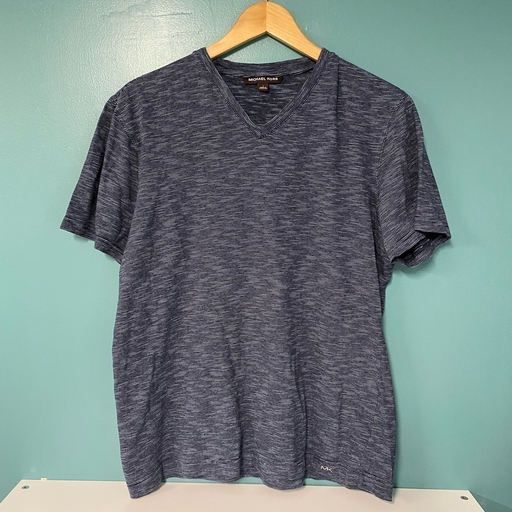 MENS Michael Kors Striped Shirt - Size L